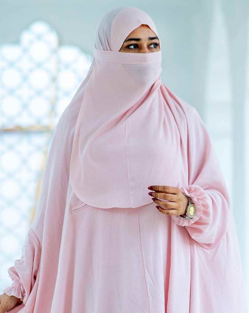 Pink Khimar Switch Cotton Fabric