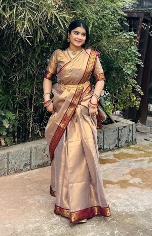 Alternative view of 🌸 Puja Hit Lama Sharee with Blouse Piece ‌‌‌‌‌🎉 ২৬% ছাড়!